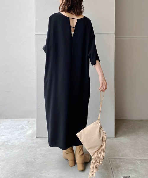 CAPRICIEUX LE'MAGE（カプリシューレマージュ）の「2WAYカットアウトワンピース（ワンピース・レディース・ブラック/グリーン/キャメル・FREE）」の21枚目の写真