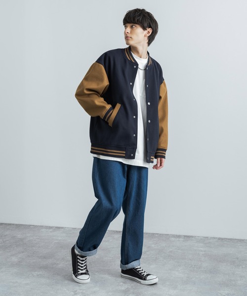 Rocky Monroe（ロッキーモンロー）の「バルーンビッグシルエット ワイドテーパード デニムシェフパンツ / スケーターパンツ（デニムパンツ・メンズ・ベージュ/ライトブルー/ブラック/ブルー/ワンウォッシュ/オフホワイト・M/L/XL）」の21枚目の写真