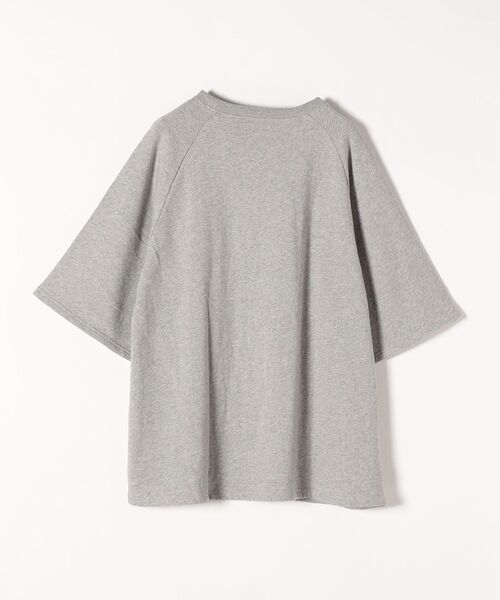 SHIPS any(シップス エニィ)の「【SHIPS any別注】THE KNiTS: ロゴ ハーフスリーブ オーバー スウェット(スウェット・レディース・チャコールグレー/グレー・ONE SIZE)」の4枚目の写真