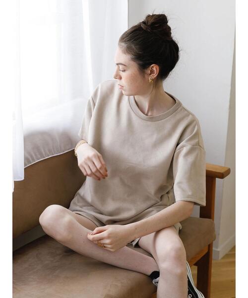 koe(コエ)の「フェイクスエードショーツ21FW*(その他パンツ・レディース・カーキ/ライトベージュ/ライトグレー/キャメル・L/M/S)」の14枚目の写真