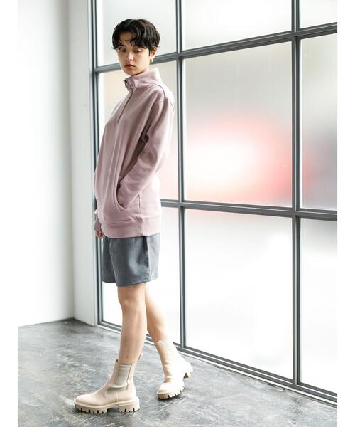 koe(コエ)の「フェイクスエードショーツ21FW*(その他パンツ・レディース・カーキ/ライトベージュ/ライトグレー/キャメル・L/M/S)」の20枚目の写真