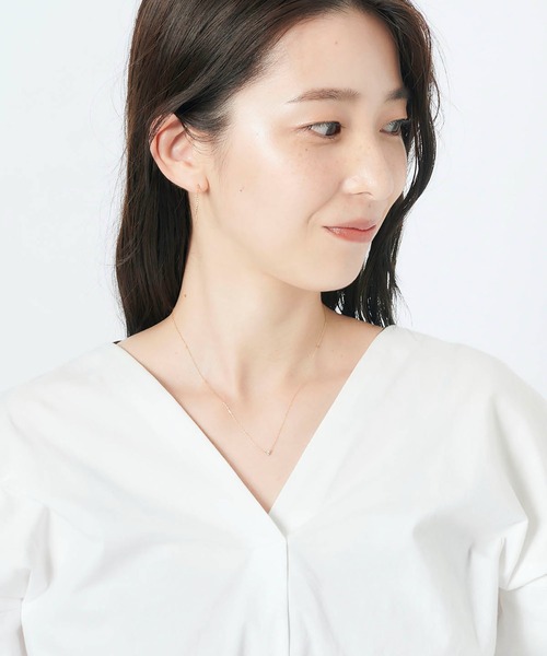 Samantha Tiara（サマンサティアラ）の「【WEB限定】K10ダイヤモンドネックレス（ネックレス・レディース・イエローゴールド・40cm）」の5枚目の写真