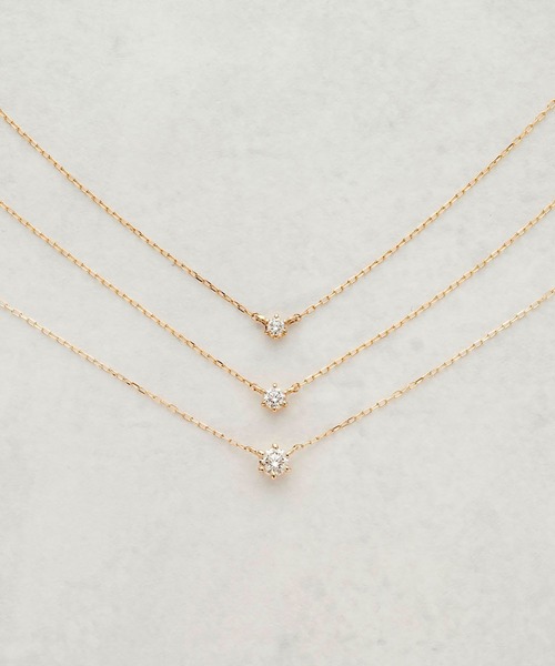 Samantha Tiara（サマンサティアラ）の「【WEB限定】K10ダイヤモンドネックレス（ネックレス・レディース・イエローゴールド・40cm）」の6枚目の写真