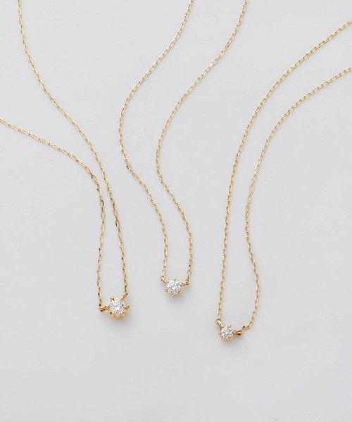 Samantha Tiara（サマンサティアラ）の「【WEB限定】K10ダイヤモンドネックレス（ネックレス・レディース・イエローゴールド・40cm）」の7枚目の写真