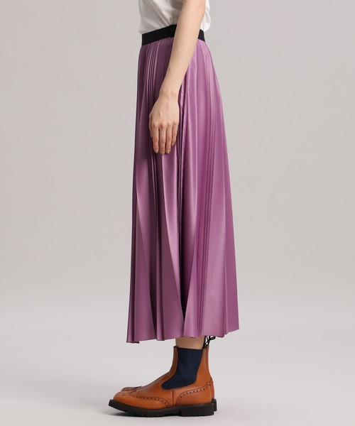 INED(イネド)の「ランダムプリーツスカート(スカート・レディース・ブルーグレー/モカ/ラベンダー・9号)」の9枚目の写真