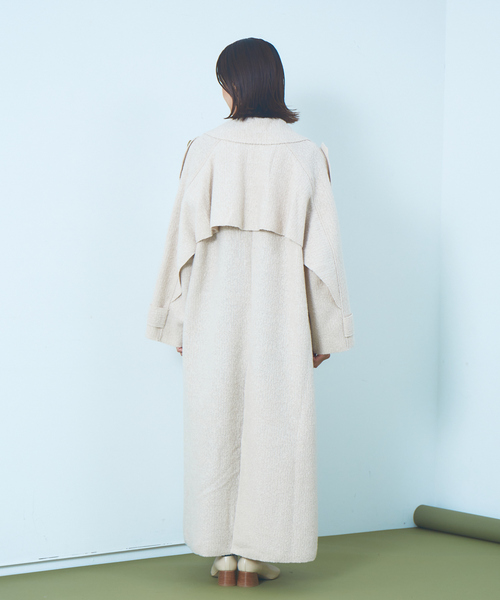 Abahouse Devinette（ドゥヴィネット）の「【Verseau】ウール混デザイントレンチコート（トレンチコート・レディース・オフホワイト/カーキ・フリー）」の10枚目の写真