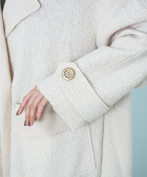 Abahouse Devinette（ドゥヴィネット）の「【Verseau】ウール混デザイントレンチコート（トレンチコート・レディース・オフホワイト/カーキ・フリー）」の15枚目の写真