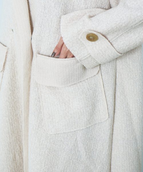 Abahouse Devinette（ドゥヴィネット）の「【Verseau】ウール混デザイントレンチコート（トレンチコート・レディース・オフホワイト/カーキ・フリー）」の6枚目の写真