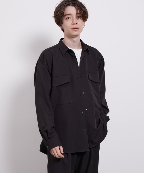 JUNRED（ジュンレッド）の「バイシクルリラックスCPOシャツ（シャツ/ブラウス・メンズ・ブラック/ダークブラウン/グリーン/イエロー系その他3/ベージュ・LL/M/L）」の13枚目の写真