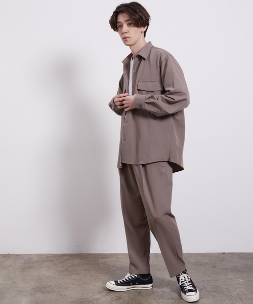 JUNRED（ジュンレッド）の「バイシクルリラックスCPOシャツ（シャツ/ブラウス・メンズ・ブラック/ダークブラウン/グリーン/イエロー系その他3/ベージュ・LL/M/L）」の17枚目の写真