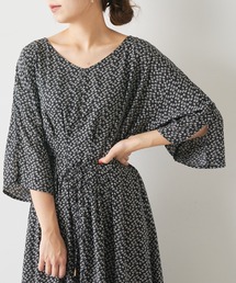 natural couture | 【WEB限定カラー有り】リボン取外しウエストタックワンピース(ワンピース)