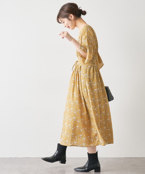 natural couture（ナチュラルクチュール）の「【WEB限定カラー有り】リボン取外しウエストタックワンピース（ワンピース・レディース・グリーン/ドット/ブラウン/レンガ/その他1/その他2・FREE）」の19枚目の写真