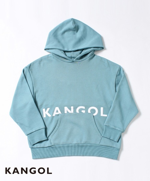 KANGOL（カンゴール）の「【KANGOL KIDS】裏毛バックバイカラーパーカー（パーカー・キッズ・ブラック/サックスブルー/モカ・130㎝/140㎝/150cm/120cm）」の7枚目の写真