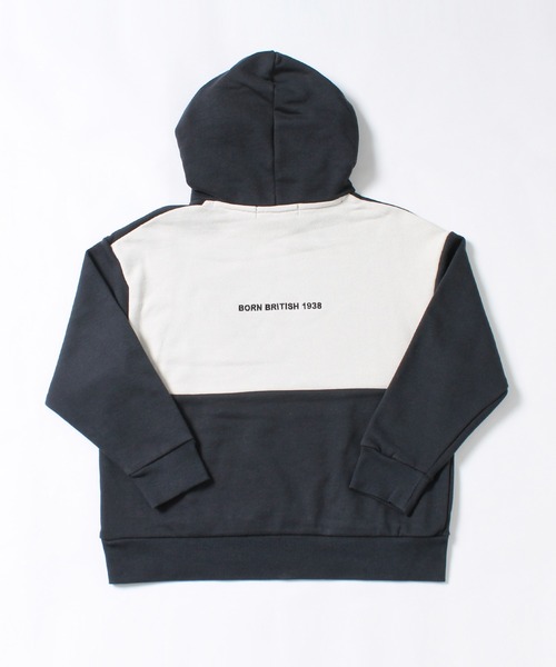 KANGOL（カンゴール）の「【KANGOL KIDS】裏毛バックバイカラーパーカー（パーカー・キッズ・ブラック/サックスブルー/モカ・130㎝/140㎝/150cm/120cm）」の8枚目の写真