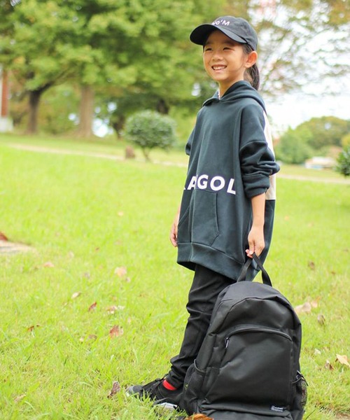 KANGOL（カンゴール）の「【KANGOL KIDS】裏毛バックバイカラーパーカー（パーカー・キッズ・ブラック/サックスブルー/モカ・130㎝/140㎝/150cm/120cm）」の13枚目の写真