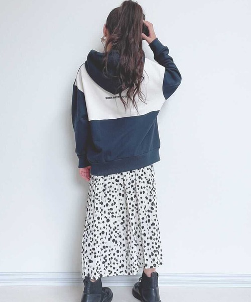 KANGOL（カンゴール）の「【KANGOL KIDS】裏毛バックバイカラーパーカー（パーカー・キッズ・ブラック/サックスブルー/モカ・130㎝/140㎝/150cm/120cm）」の21枚目の写真