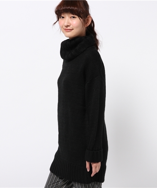 Chico（チコ）の「オフタートルロングニット（ニット/セーター・レディース・ホワイト/グレー/ブラック・FREE）」の7枚目の写真