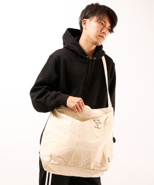 THRASHER（スラッシャー）の「THRASHER/ｽﾗｯｼｬｰ 2wayﾄｰﾄﾊﾞｯｸﾞ（トートバッグ・メンズ・ホワイト/ホワイト系その他/ホワイト系その他3/ホワイト系その他2・FREE）」の18枚目の写真