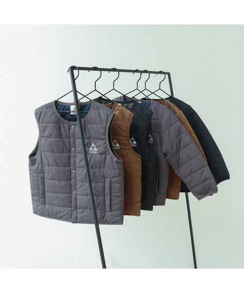 GERRY（ジェリー）の「GERRY(ジェリー)キルトジャケット（その他アウター・キッズ・ブラック/キャメル/グレー・110/120/100/150/130/140/90）」の6枚目の写真