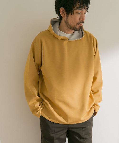 URBAN RESEARCH DOORS(アーバンリサーチドアーズ)の「ダブルフェイスフーディ(パーカー・メンズ・イエロー/ブラウン/チャコールグレー/オフホワイト・38/40)」の5枚目の写真