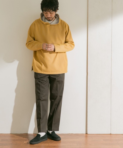 URBAN RESEARCH DOORS(アーバンリサーチドアーズ)の「ダブルフェイスフーディ(パーカー・メンズ・イエロー/ブラウン/チャコールグレー/オフホワイト・38/40)」の12枚目の写真