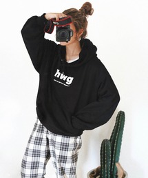HWG_5 | HWG_5オリジナル ビッグシルエットロゴパーカー - hwg -(パーカー)