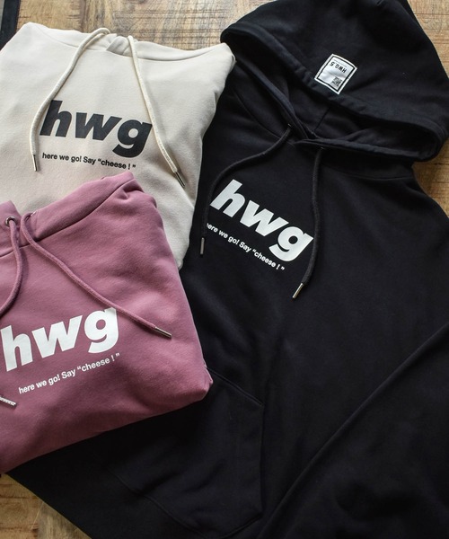 HWG_5(エイチダブルゴー)の「HWG_5オリジナル ビッグシルエットロゴパーカー - hwg -(パーカー・レディース・ピンク/ホワイト/ブラック・FREE)」の19枚目の写真