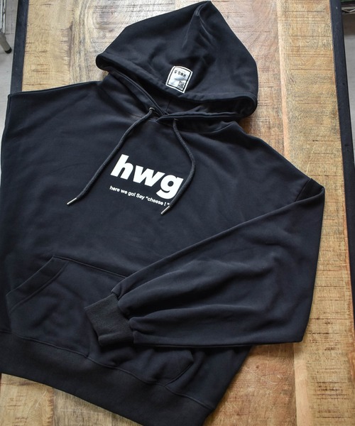 HWG_5(エイチダブルゴー)の「HWG_5オリジナル ビッグシルエットロゴパーカー - hwg -(パーカー・レディース・ピンク/ホワイト/ブラック・FREE)」の14枚目の写真