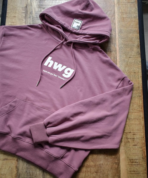 HWG_5(エイチダブルゴー)の「HWG_5オリジナル ビッグシルエットロゴパーカー - hwg -(パーカー・レディース・ピンク/ホワイト/ブラック・FREE)」の21枚目の写真