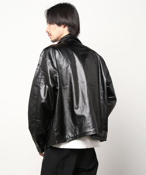 おーんコーチカウレザージャケット 植物タンニン鞣しカーフハイドレザー使用☆レザーコーチ