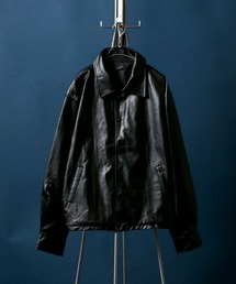 ANPAS（アンパス）の「Synthetic Leather Coaches Jacket/フェイクレザー コーチジャケット（ブルゾン・メンズ）」