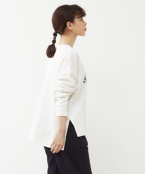 MELROSE claire(メルローズ クレール)の「【大人ロゴ微起毛裏毛☆暖かいリラックストレーナー】(スウェット・レディース・ブラウン/グレー/オフホワイト・FREE)」の5枚目の写真