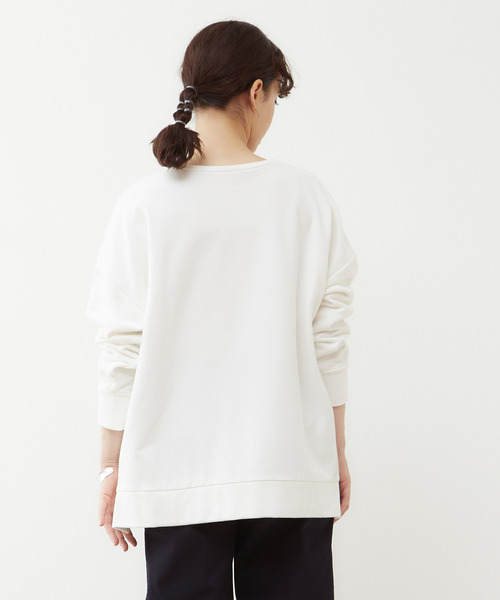 MELROSE claire(メルローズ クレール)の「【大人ロゴ微起毛裏毛☆暖かいリラックストレーナー】(スウェット・レディース・ブラウン/グレー/オフホワイト・FREE)」の7枚目の写真