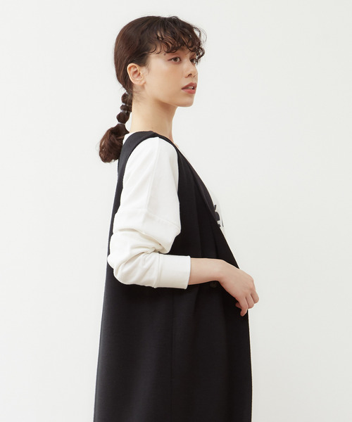 MELROSE claire(メルローズ クレール)の「【大人ロゴ微起毛裏毛☆暖かいリラックストレーナー】(スウェット・レディース・ブラウン/グレー/オフホワイト・FREE)」の11枚目の写真