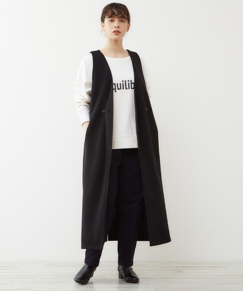 MELROSE claire(メルローズ クレール)の「【大人ロゴ微起毛裏毛☆暖かいリラックストレーナー】(スウェット・レディース・ブラウン/グレー/オフホワイト・FREE)」の14枚目の写真