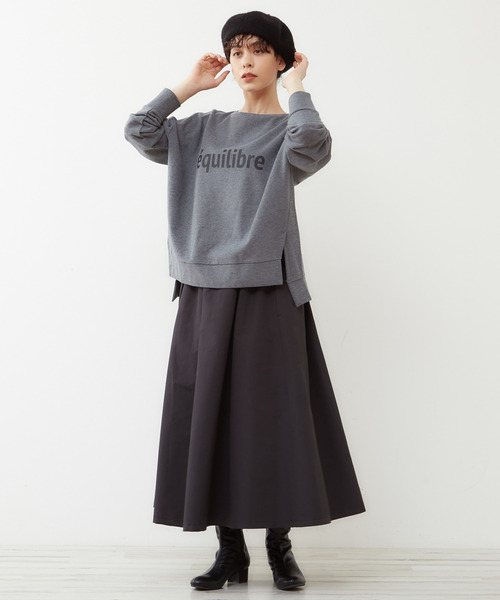 MELROSE claire(メルローズ クレール)の「【大人ロゴ微起毛裏毛☆暖かいリラックストレーナー】(スウェット・レディース・ブラウン/グレー/オフホワイト・FREE)」の16枚目の写真