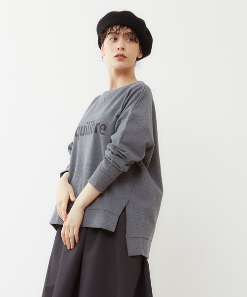 MELROSE claire(メルローズ クレール)の「【大人ロゴ微起毛裏毛☆暖かいリラックストレーナー】(スウェット・レディース・ブラウン/グレー/オフホワイト・FREE)」の17枚目の写真