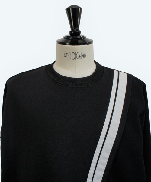 SISE(シセ)の「SISE LINE SWEAT(スウェット・メンズ・ブラック×ホワイト・MEDIUM/LARGE)」の5枚目の写真