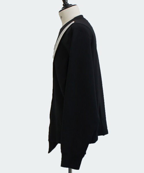 SISE(シセ)の「SISE LINE SWEAT(スウェット・メンズ・ブラック×ホワイト・MEDIUM/LARGE)」の3枚目の写真