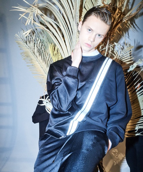 SISE(シセ)の「SISE LINE SWEAT(スウェット・メンズ・ブラック×ホワイト・MEDIUM/LARGE)」の11枚目の写真