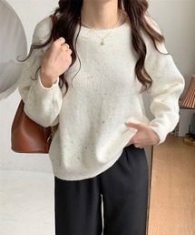 Jewelobe | ミックスヤーンニットプルオーバー(ニット/セーター)