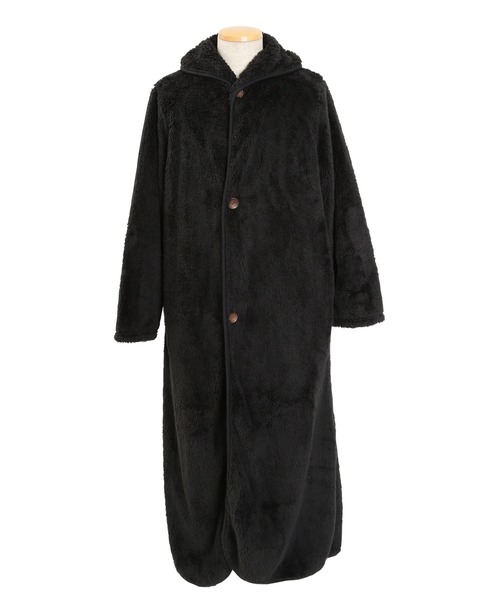 jiggys shop（ジギーズショップ）の「【着る毛布】 モコボア ルームウェア コート (男女兼用)（ルームウェア/パジャマ・メンズ・ブラック/ネイビー/モカ/ブラウン/チャコールグレー・FREE）」の21枚目の写真