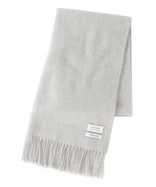 LOVELESS（ラブレス）の「カシミヤソリッドストール（ストール/ショール・レディース・グレー系その他/ベージュ系その他3/グリーン系その他3・FREE）」の7枚目の写真