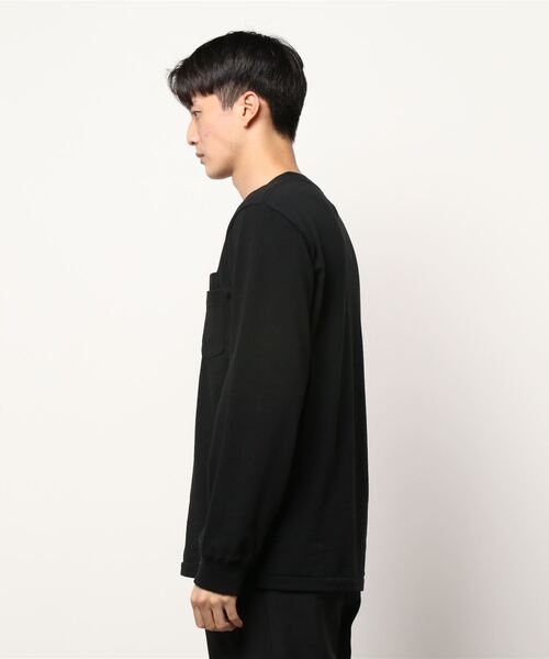 Charcoal TOKYO（チャコールトーキョー）の「【Charcoal TOKYO/チャコールトーキョー】OC L-29USA Crew WP L/S（Tシャツ/カットソー・メンズ・ブラック・X-LARGE/LARGE）」の3枚目の写真