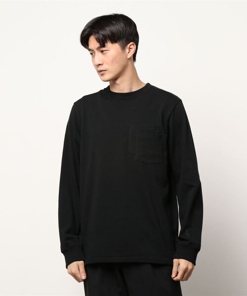 Charcoal TOKYO（チャコールトーキョー）の「【Charcoal TOKYO/チャコールトーキョー】OC L-29USA Crew WP L/S（Tシャツ/カットソー・メンズ・ブラック・X-LARGE/LARGE）」の2枚目の写真