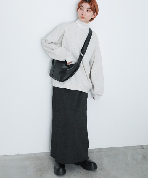 select MOCA(セレクトモカ)の「フェイクレザーショルダーバッグ(ショルダーバッグ・レディース・ブラック/ダークブラウン/アイボリー・FREE)」の6枚目の写真