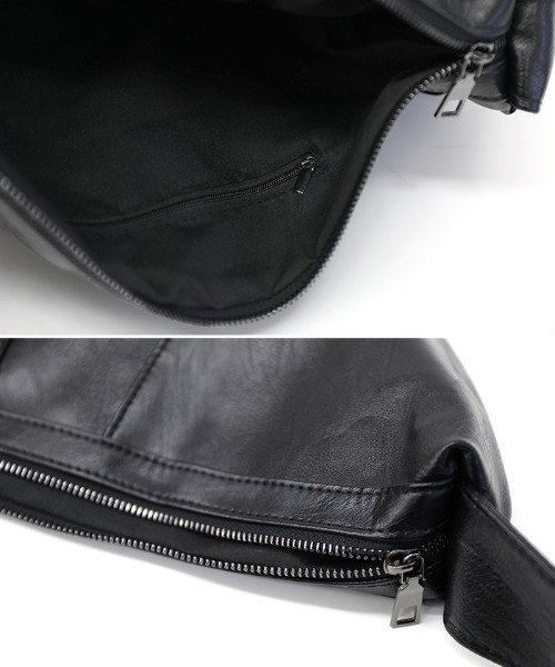 select MOCA(セレクトモカ)の「フェイクレザーショルダーバッグ(ショルダーバッグ・レディース・ブラック/ダークブラウン/アイボリー・FREE)」の19枚目の写真