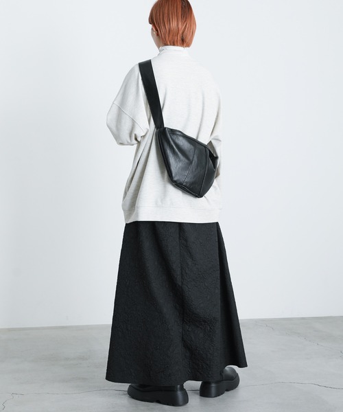 select MOCA(セレクトモカ)の「フェイクレザーショルダーバッグ(ショルダーバッグ・レディース・ブラック/ダークブラウン/アイボリー・FREE)」の12枚目の写真