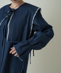 Kastane | 【SETUP対応】フラップ付きデニムブラウス(シャツ/ブラウス)