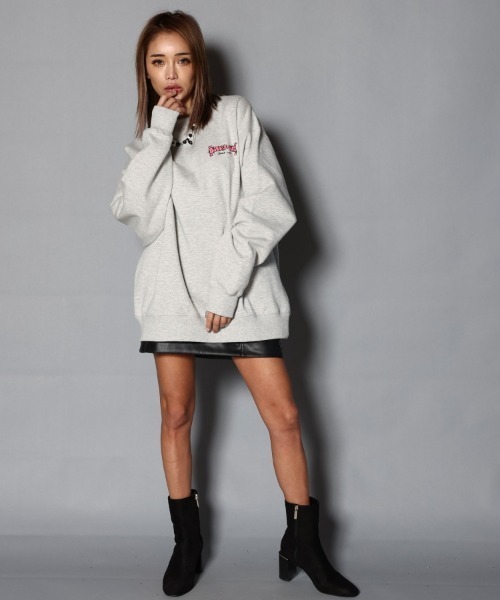 JACKROSE（ジャックローズ）の「WEB限定 BUBBLE GUM BG DRIP CREW/バブルガムサーフワックス スウェット（スウェット・メンズ・ブラック/アッシュグレー/ダークグリーン・M/L/XL）」の13枚目の写真